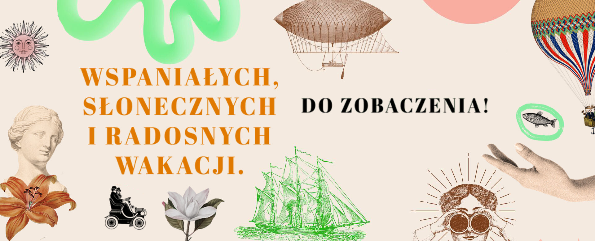 Plakat wakacyjny